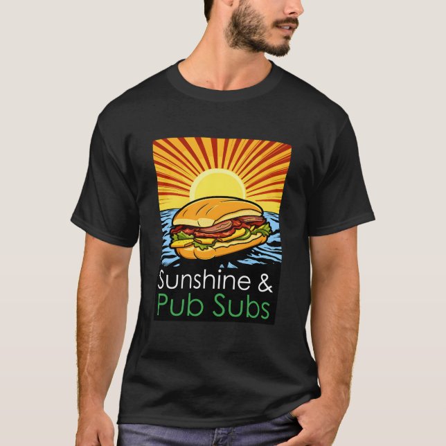 Camiseta Praia Sunshine And Pub Subs (Frente)