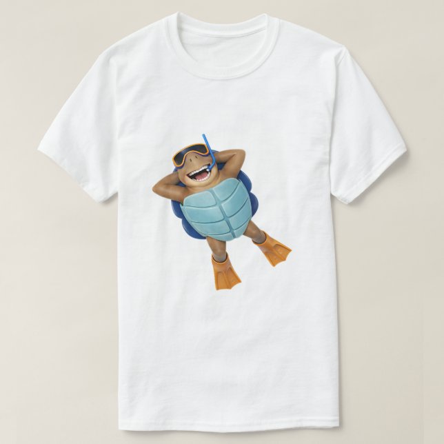 Camiseta Praia Torin a Tartaruga (Frente do Design)
