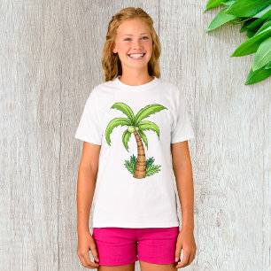 Camiseta Praia Tropical de Palmeiras e Ilhas Vibes