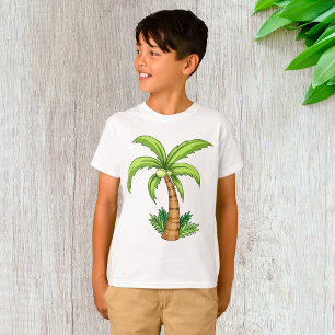 Camiseta Praia Tropical de Palmeiras e Ilhas Vibes