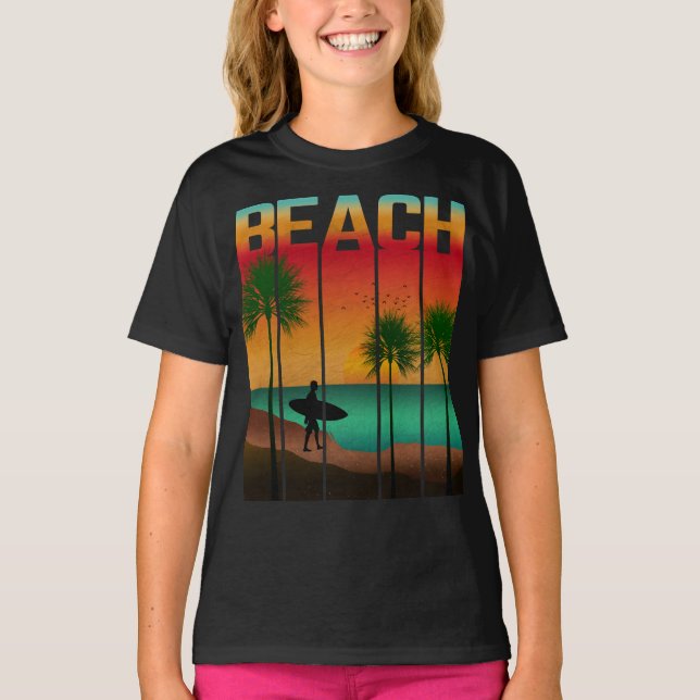 Camiseta Praia Verão Tropical (Frente)