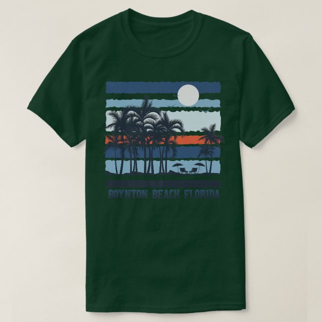Camiseta Praia Vintage Boynton Beach Summer 70s 80s Beach (Frente do Design)