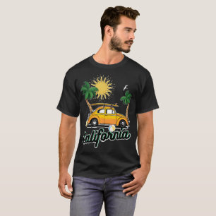 Camiseta Praia vintage de verão da Califórnia