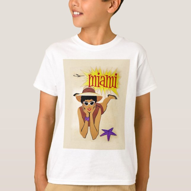 Camiseta Praia Vintage Miami (Frente)