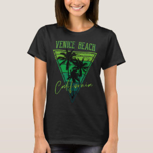 Camiseta Praia Vintage Venice Califórnia Estilo Desgastado