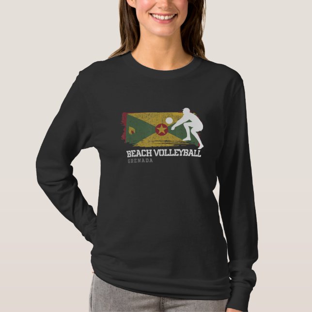Camiseta Praia Voleibol Granada Bandeira Amar Voleibol (Frente)