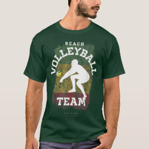 Camiseta Praia Voleibol Guiné Bandeira Amar Voleibol
