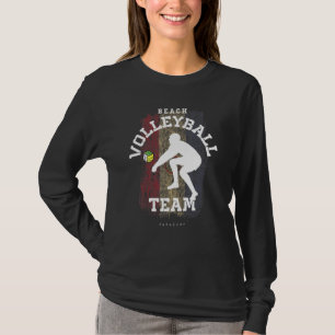 Camiseta Praia Voleibol Paraguai Bandeira ama Voleibol