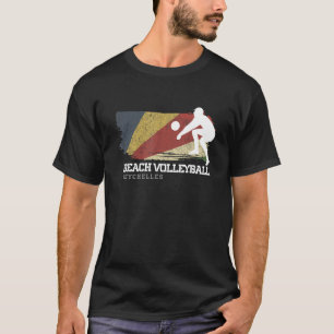 Camiseta Praia Voleibol Seicheles Bandeira Amor Voleibol P