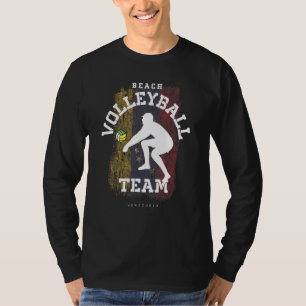Camiseta Praia Voleibol Venezuela Bandeira Amor Voleibol