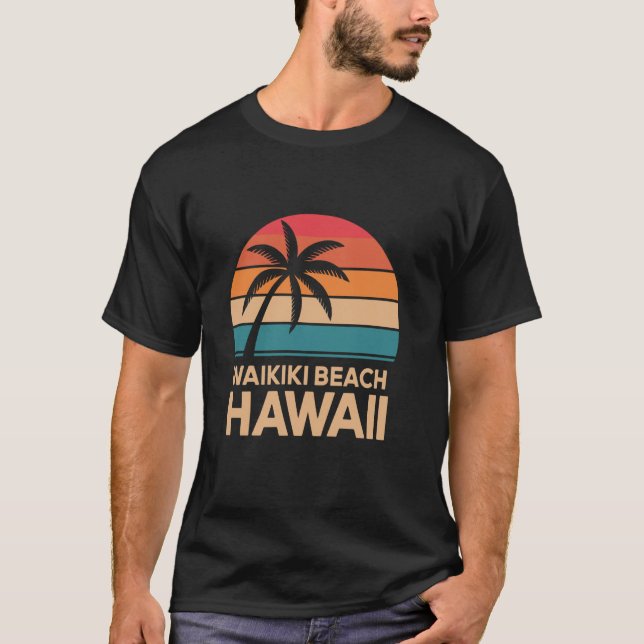 Camiseta Praia Waikiki Havaí (Frente)