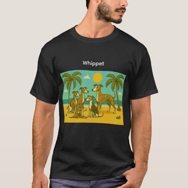 Camiseta Praia Whippet (Frente)