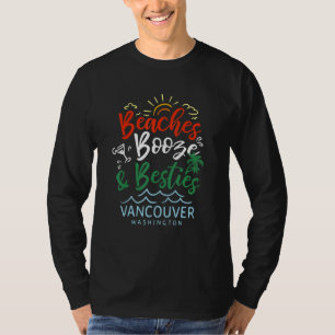 Camiseta Praias Bebidas E Amigas Verão Vancouver Canadá