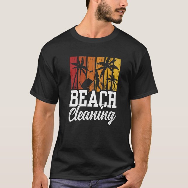 Camiseta Praias de limpeza de praias (Frente)