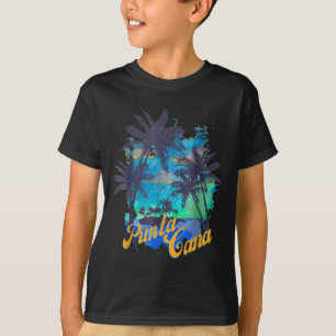 Camiseta Praias de Punta Cana Verão Palmeira Família
