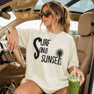 Camiseta Praias Pôr do Sol Vibrações