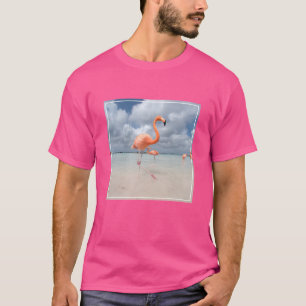 Camiseta Praias Tropicais   Flamingos Beach, Aruba