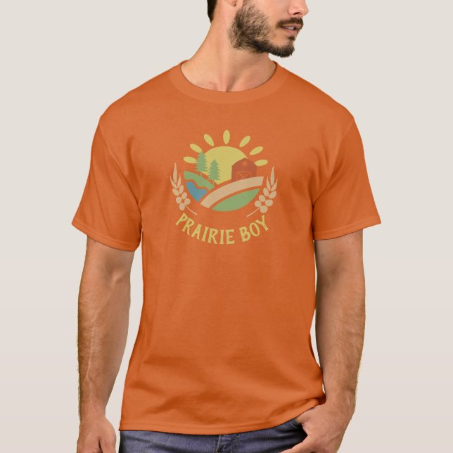 Camiseta Prairie Boy em Saskatchewan, Alberta e Manitoba (Frente)