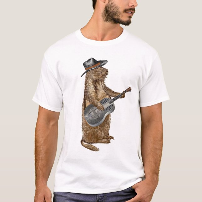 Camiseta Prairie Dog Guitar (Frente)