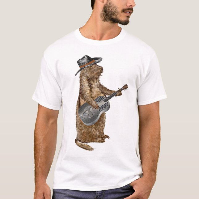 Camiseta Prairie Dog Guitar (Frente)