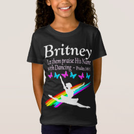 CAMISETA PRAISE SEU NOME COM DANÇAR PERSONALIZADO A CAMISET