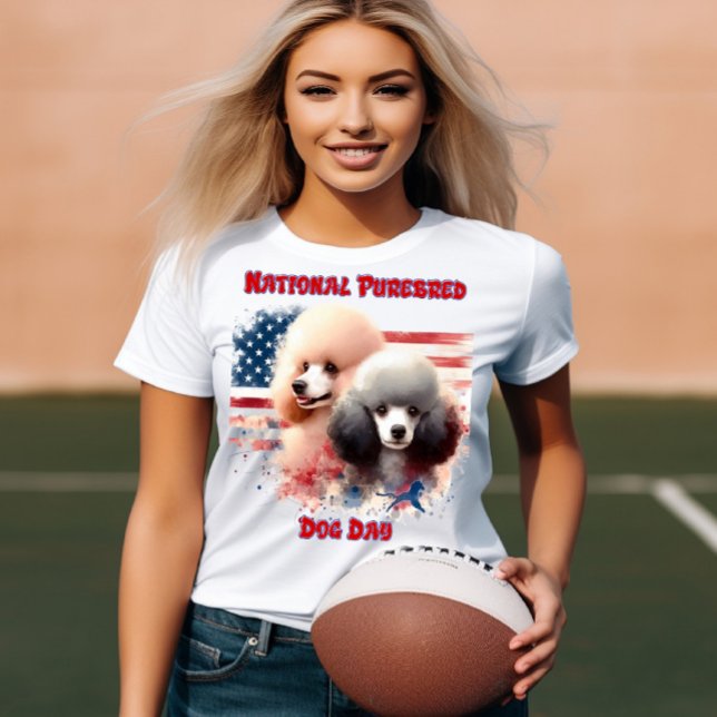 Camiseta Prance de Poodles Patriótico por Glória Velha (Criador carregado)
