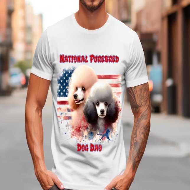 Camiseta Prance de Poodles Patriótico por Glória Velha (Criador carregado)