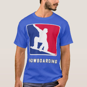 Camiseta prancha de neve neve esqui esportes de inverno esq