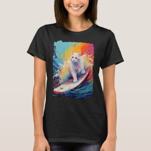 Camiseta Prancha de Remo Gato Branco