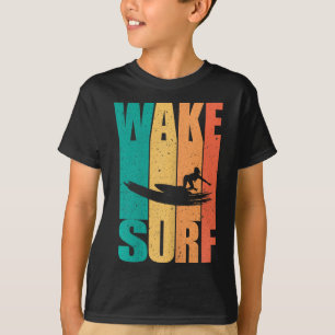 Camiseta Prancha de Surf Antiga Wake Surfing Surfista
