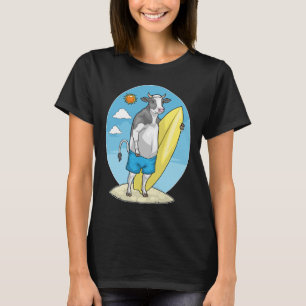 Camiseta Prancha de Surf da Praia de Vaca Verão