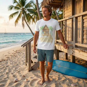 Camiseta Pranchas de Surf e Palmeiras da Cabana de Praia Tr