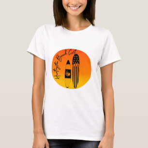 Camiseta “Pranchas de Surf e Pôr do Sol em Huntington Beach