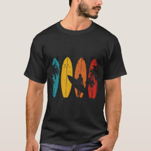 Camiseta Prancheta de Surf Vintage Surfista Surfando Surfan