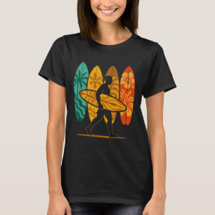 Camiseta Pranchista de Verão Onda de Surf Pranchas de Surf