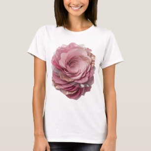 Camiseta Prata Afiada Rosa Rosa Design Personalizado