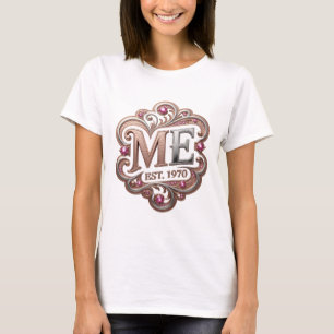 Camiseta Prata Artística ME EST 1970 Design Moderno