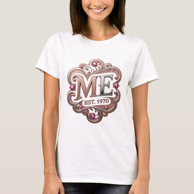 Camiseta Prata Artística ME EST 1970 Design Moderno (Frente)