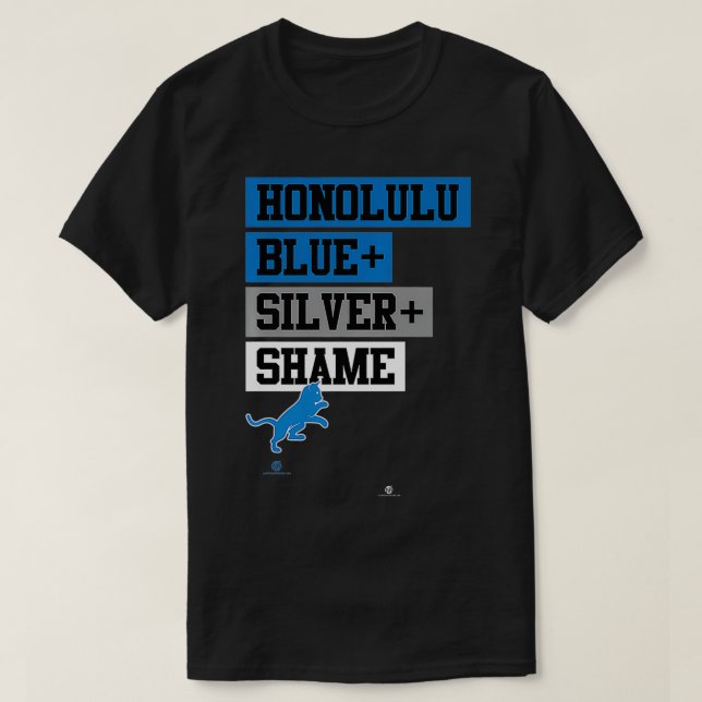 Camiseta Prata Azul e Vergonha Premium (Frente do Design)