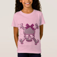 Prata bonito & crânio 3D cor-de-rosa com fita