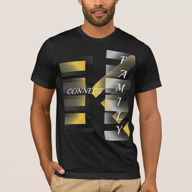 Camiseta Prata Dourado preta (Frente)