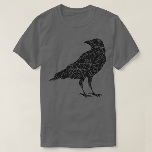 Camiseta Prata-flor-preta (Frente do Design)