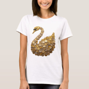 Camiseta Prata Marcante CISNE DORADO Design de Citação
