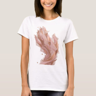 Camiseta Prateado Vibrante ROSA OURO BRILHO E ESTRELAS