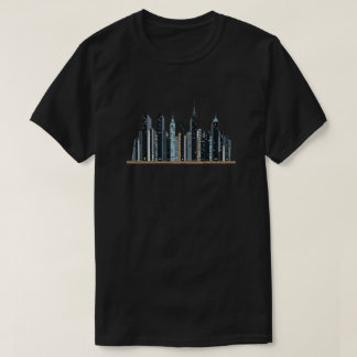 Camiseta Prateleira da Linha do Céu da Cidade - Unisex de C