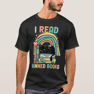 Camiseta Prateleira de Livros Proibidos Citações Eu Li Livr