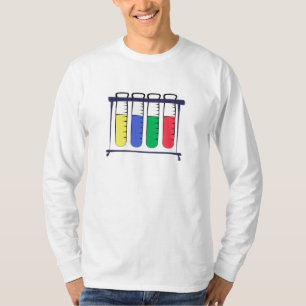 Camiseta Prateleira do tubo de ensaio