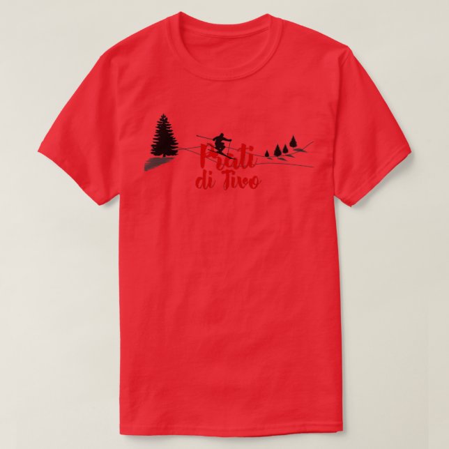 Camiseta Prati di Tivo Ski Long (Frente do Design)