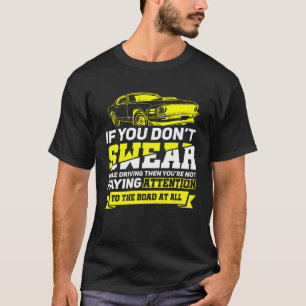 Camiseta Prática de condução de driver defeituoso