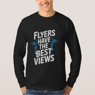 Camiseta Prática de ginástica aérea de torcida Competição d
